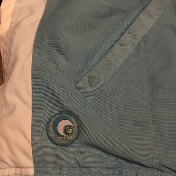 Retro Two Tone Blue Snowboarding Jacket - Picture 6 of 16